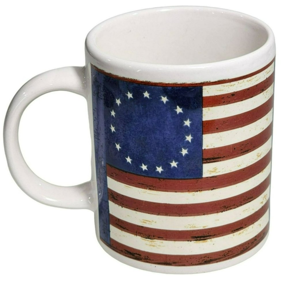 United States‎ Flag Design Ceramic Coffee Mug 14 Oz